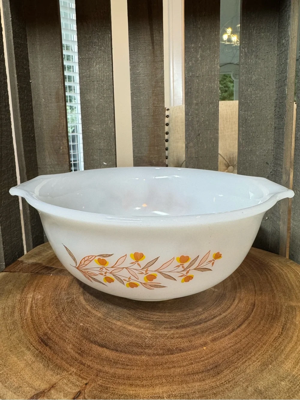 Autumn Leaf Serving Bowl by Hall, Glasbake J2355